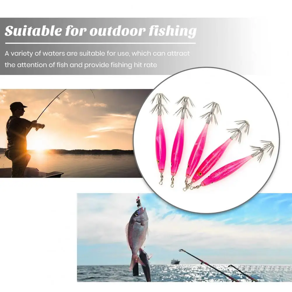 

Swim Baits 5pcs Compact Size Shrimp Baits with Sharp Hooks Portable Fishing Lures for Artificial Bait Hard Baits for Anglers