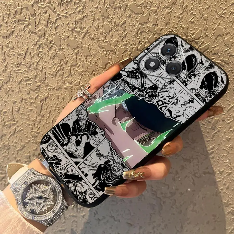 Ones Pieces Luffys Anime Black Phone Cover Case