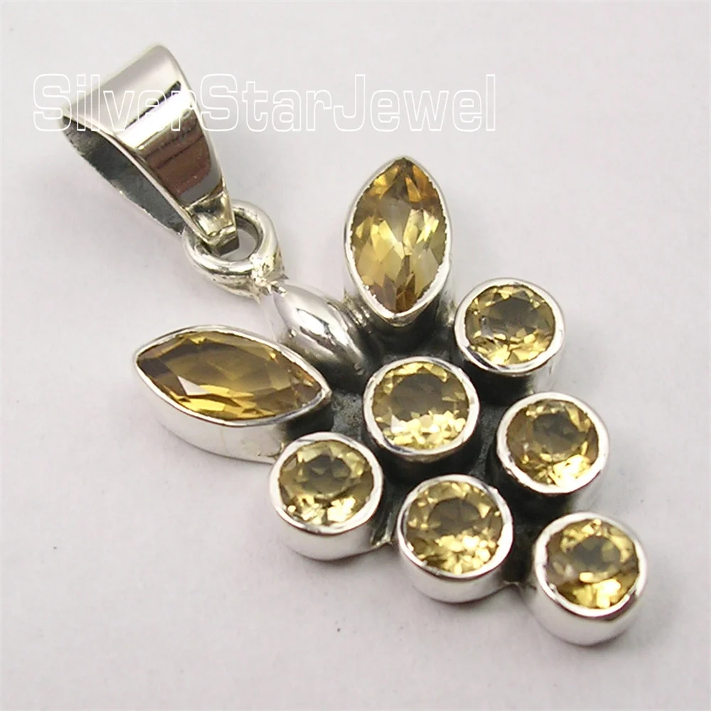 Many Color India Semi-precious Stone Pendant 1.3