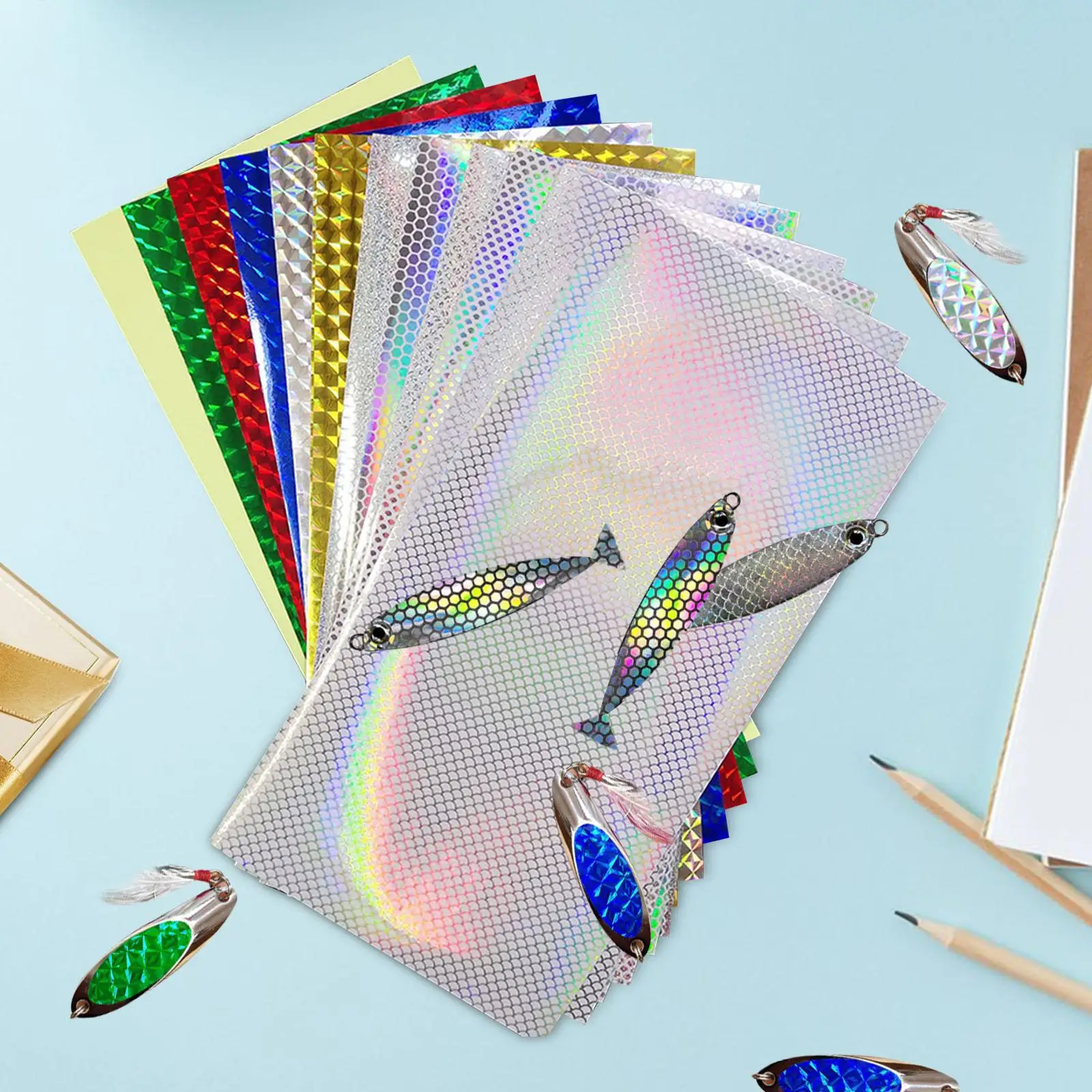 12Pcs Fishing Lure Stickers Fishing Tape for Enthusiast Freshwater Saltwater 12Pcs Fishing Lure Stickers Fishing Tape for Enthusiast Freshwater Saltwater