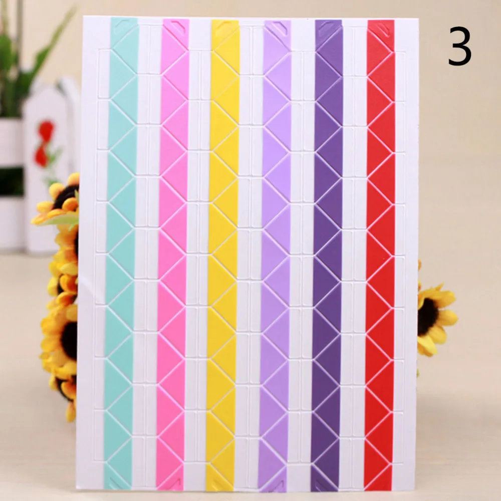 1 Set Of 102 Pcs Colorful Corner Paper Stickers For Pictures Photo Albums Frame Home Decoration Scrapbooking