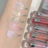 Liquid Eyeshadow Pearlescent Shimmer Long Lasting Monochrome Pearly Fine Sparkling Sequins Eye Shadow Highlighter Quick Drying 6