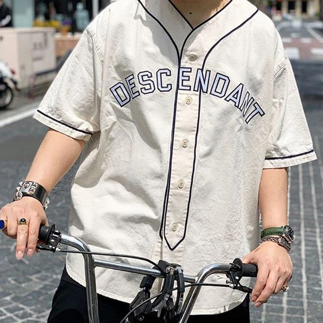 Descendant21ss Short-sleeved Baseball Shirt Dcdt Tetsu Nishiyama