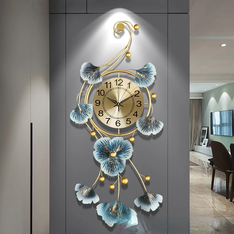

Stylish New Chinese Wall Clock - Fashionable Art Decoration for Home