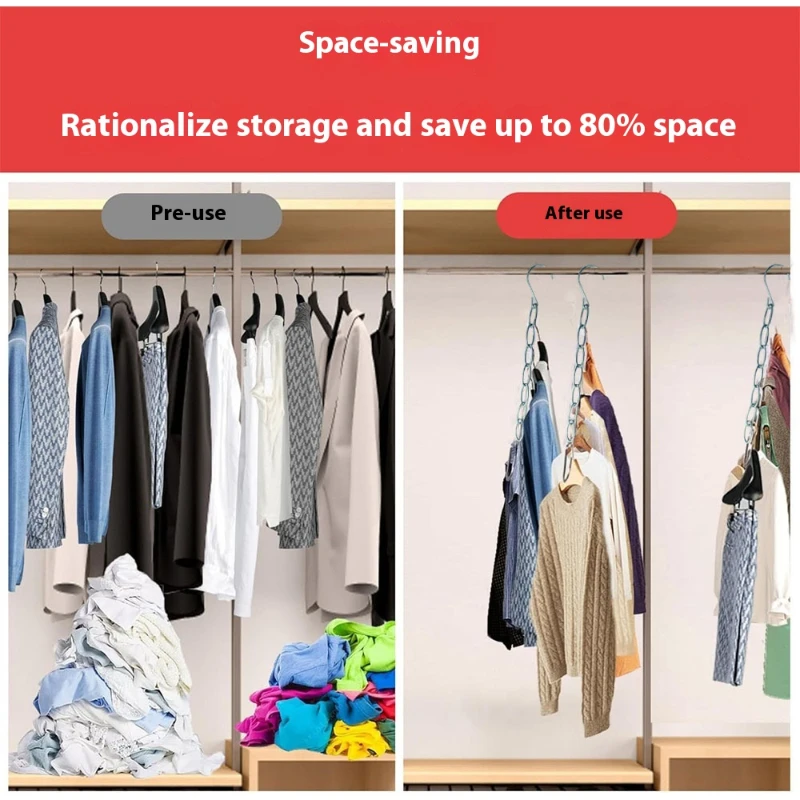 Clothes hanger rack storage multi-layer folding