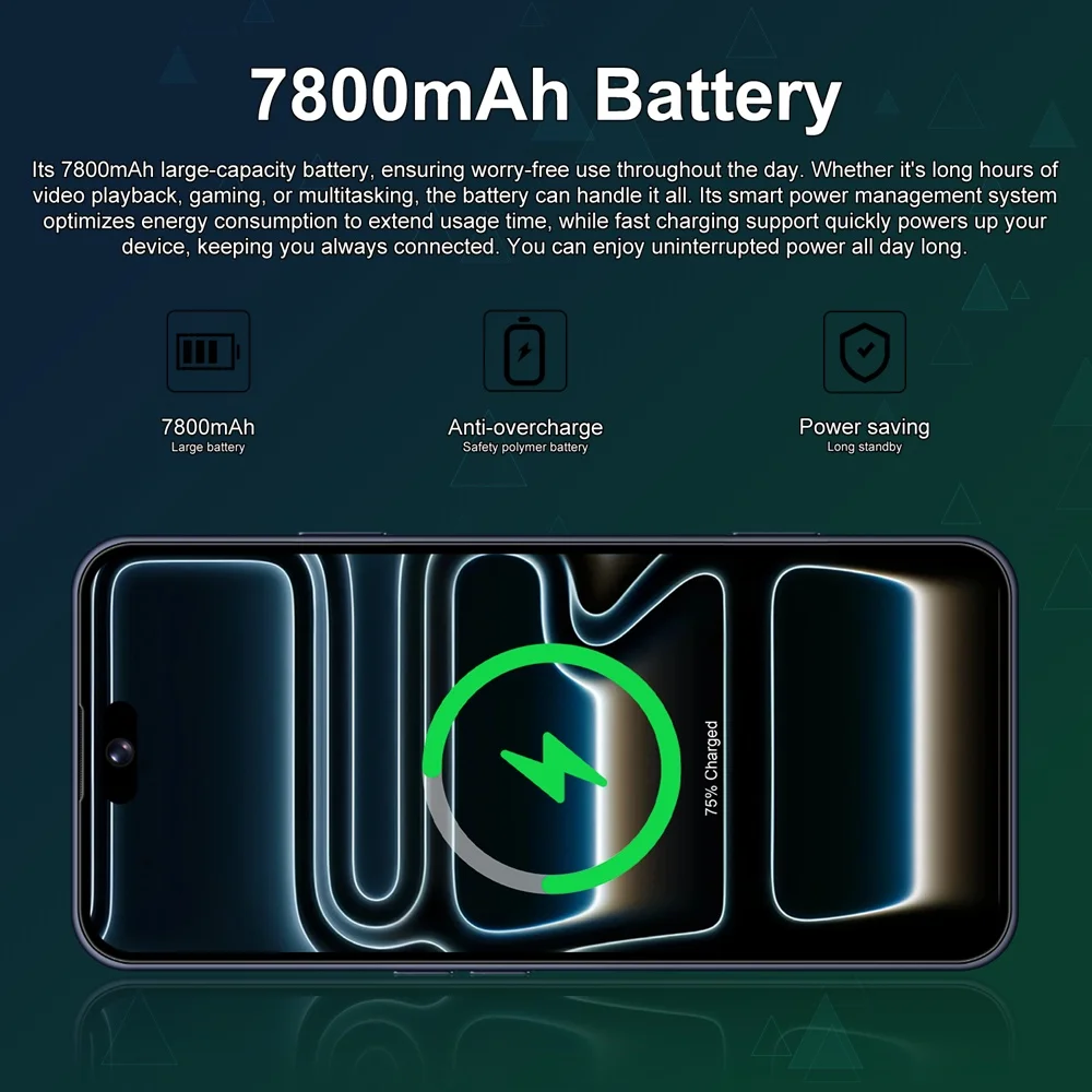 K-Touch Mobile Phones A17 Pro Max Smartphone 7.3 Inch Android 15 Cell Phone 16+48MP 5G Dual Card Dual Standby 7800mAh Global Version Cellphones