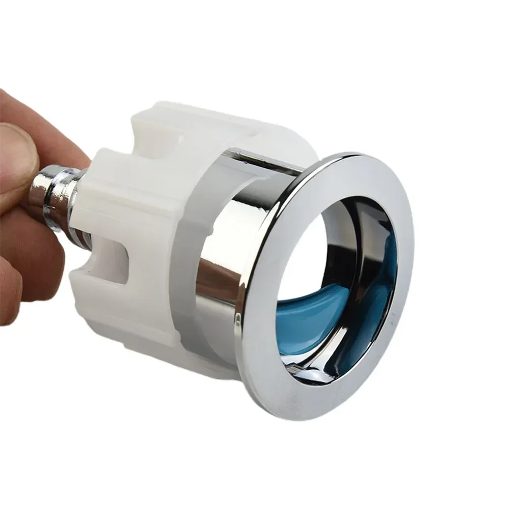 Toilet Flush Button Push Button Switch Toilet Push Button Dual Flush Toilet Tank Button Push Water Saving Water Tank Round Valve Rod Buttons