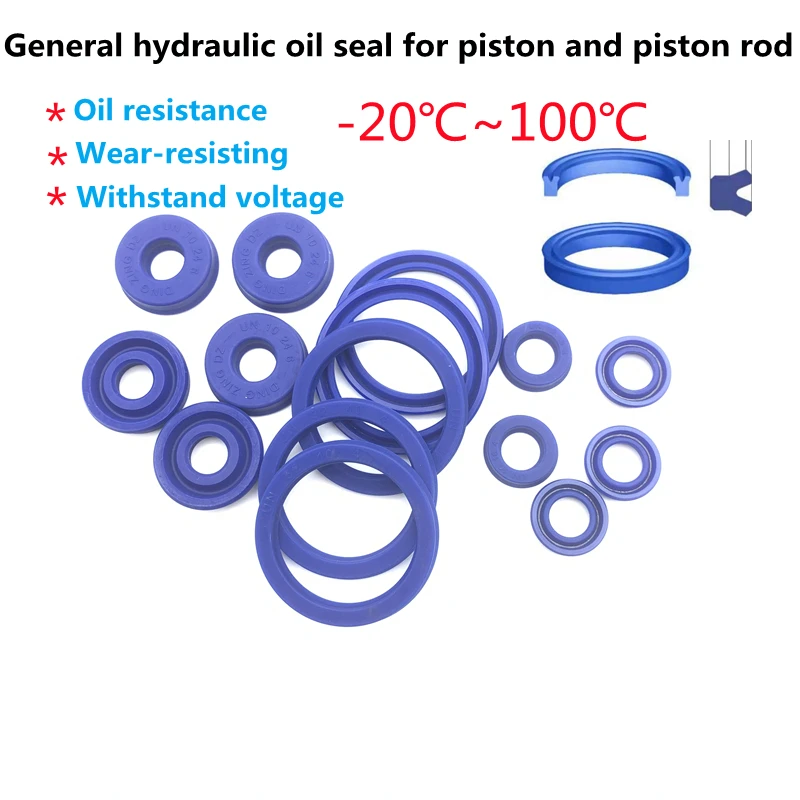 

UN / U / Y Type Ring Polyurethane (PU) Hydraulic Oil Seal Cylinder Piston Sealing ring Gasket ID 90mm 95mm 100mm 105mm 5Pcs/Pack