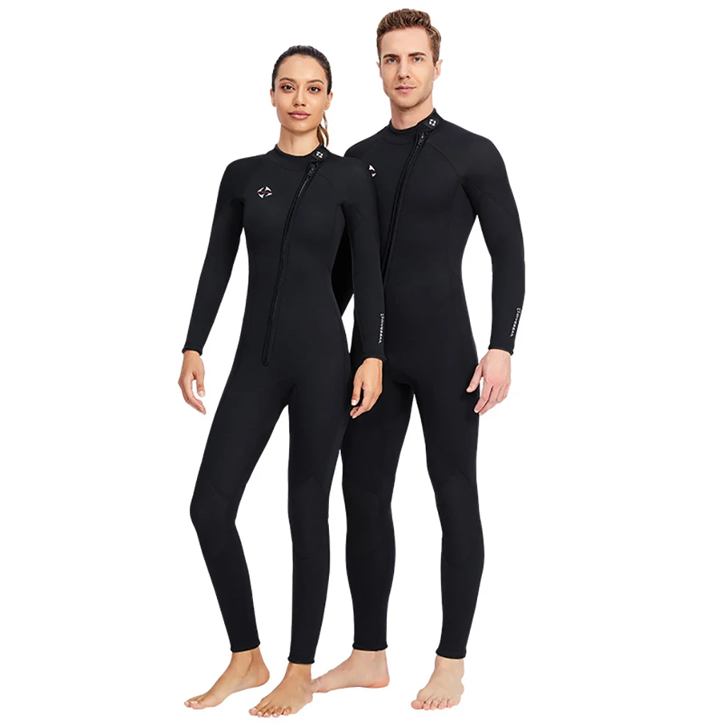 

DIVE SAIL 3MM Wetsuits Diving Suit Long Sleeved Long Pants Surf Suit for Diving Snorkeling Surfing Swimming Black 3XL