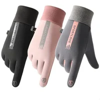Winter Gloves Women Cycling Bike Thermal Fleece Cold Resistance Wind Waterproof Bicycle Warm Outdoor Running Skiing Mittens 1