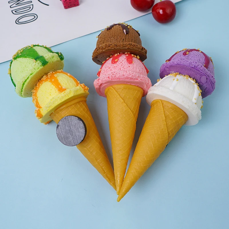 1pc Simulation Ice Cream Ball Model Fake Sweet Cone Dessert Shop Lifelike Ice  Cream Decor Photography Props Model Ornament - AliExpress