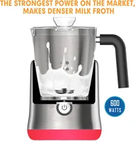 4 in 1 Multi-function Milk Frother Electric Hot and Cold for Making Latte Cappuccino Coffee Chocolate Kitchen Appliances DEVISIB 2