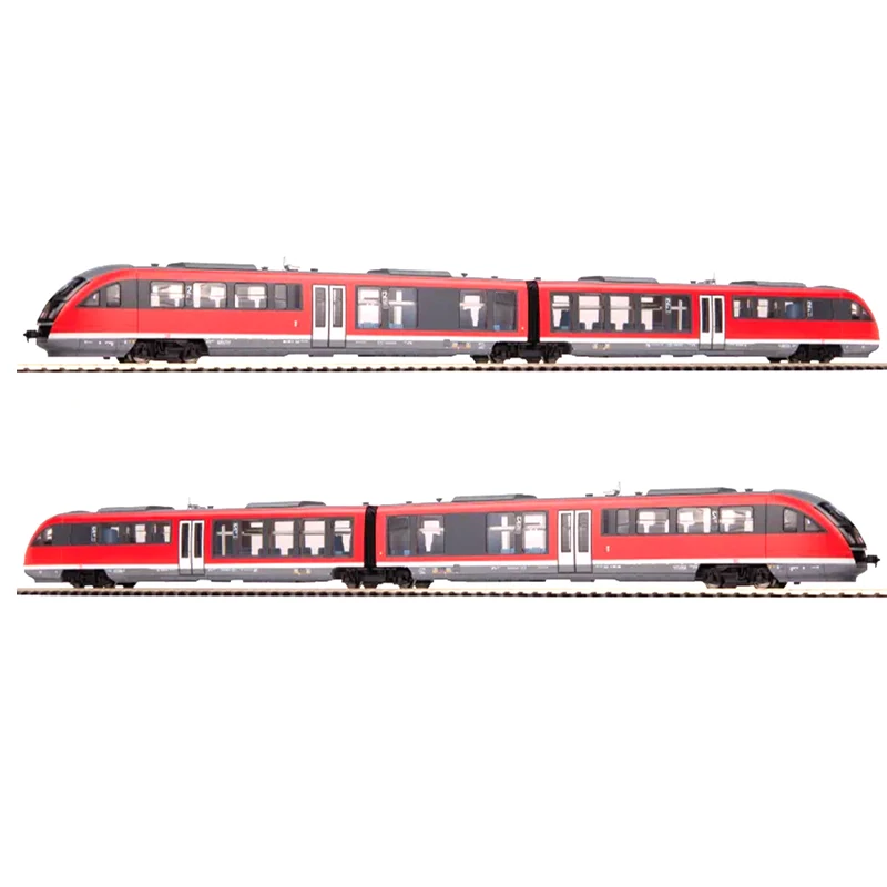 PIKO 1/87 Train Model Powered Commuter Train Fifth Generation Deutsche Bahn 52089 Four-section Red Electric Toy Train