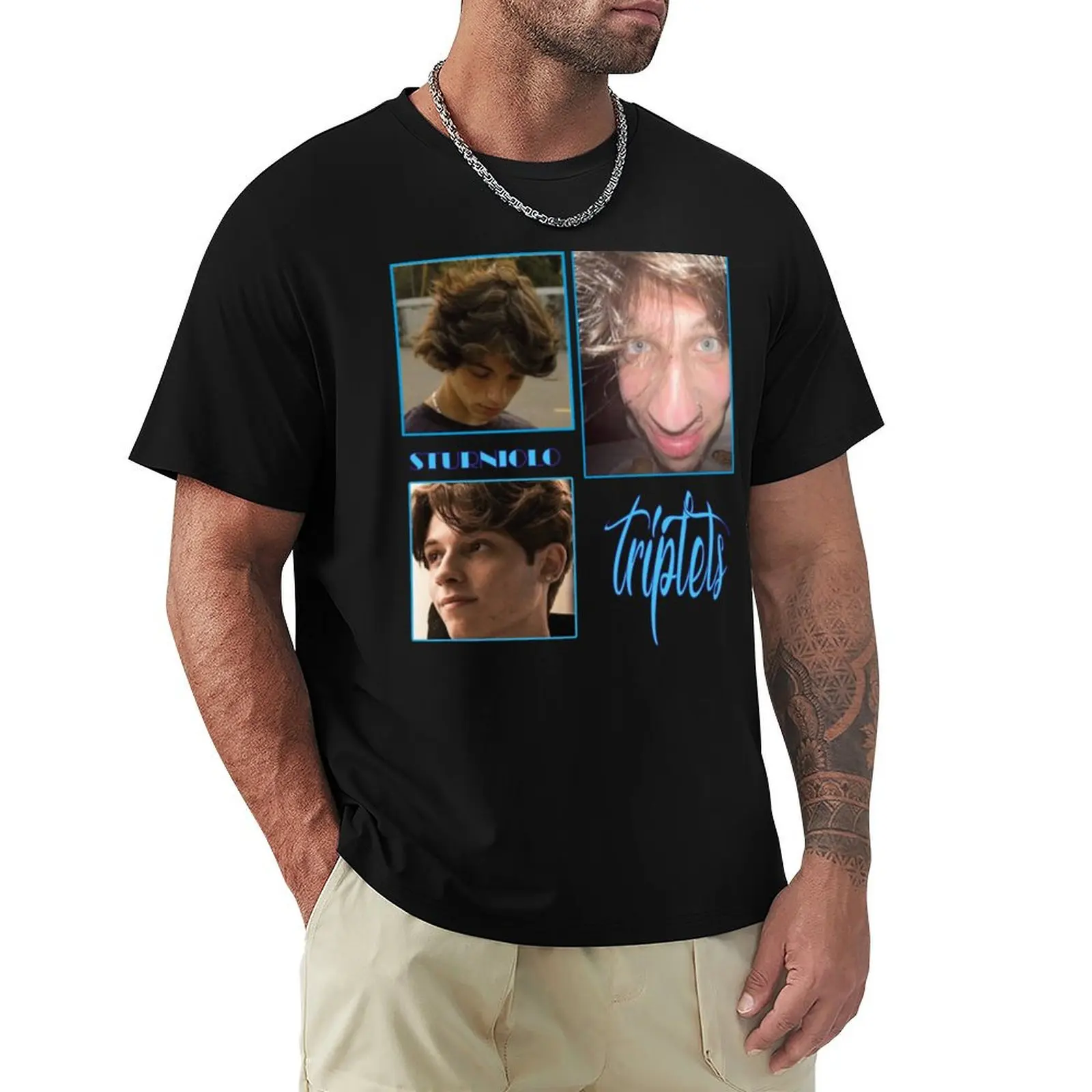 

sturniolo triplets Trio T-shirt aesthetic clothes vintage clothes blanks men clothings
