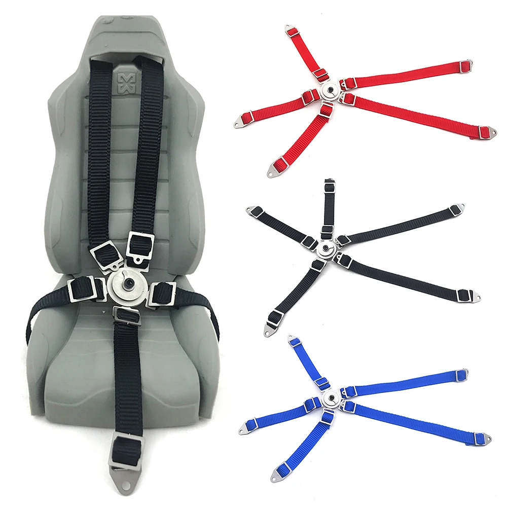 AXSPEED Simulation Rubber Driver Chair Seat & Belt for Axial Wraith 90018 90020 90031 1/10 RC Crawler Car Decoration Parts