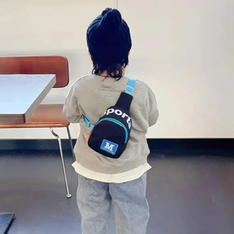 Mini Cute Letter Printed Boys Girls Shoulder Bag Fashion Kids Backpack Kindergarten Preschool Students Travel Messenger Bags