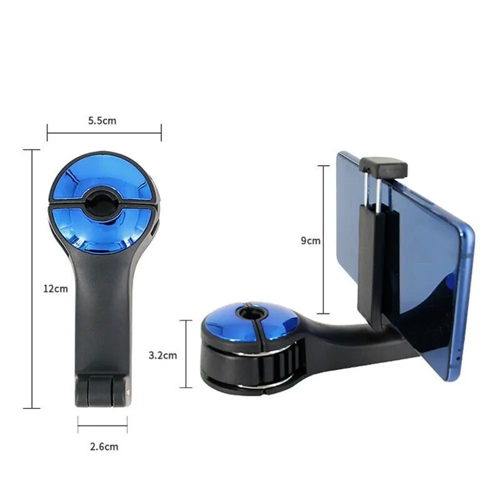 Multi-functional 2 In 1 Car Hook Hidden Multifunctional Rear Headrest Hook Car Rear Phone Holder Lock Type Mobile Phone Holder