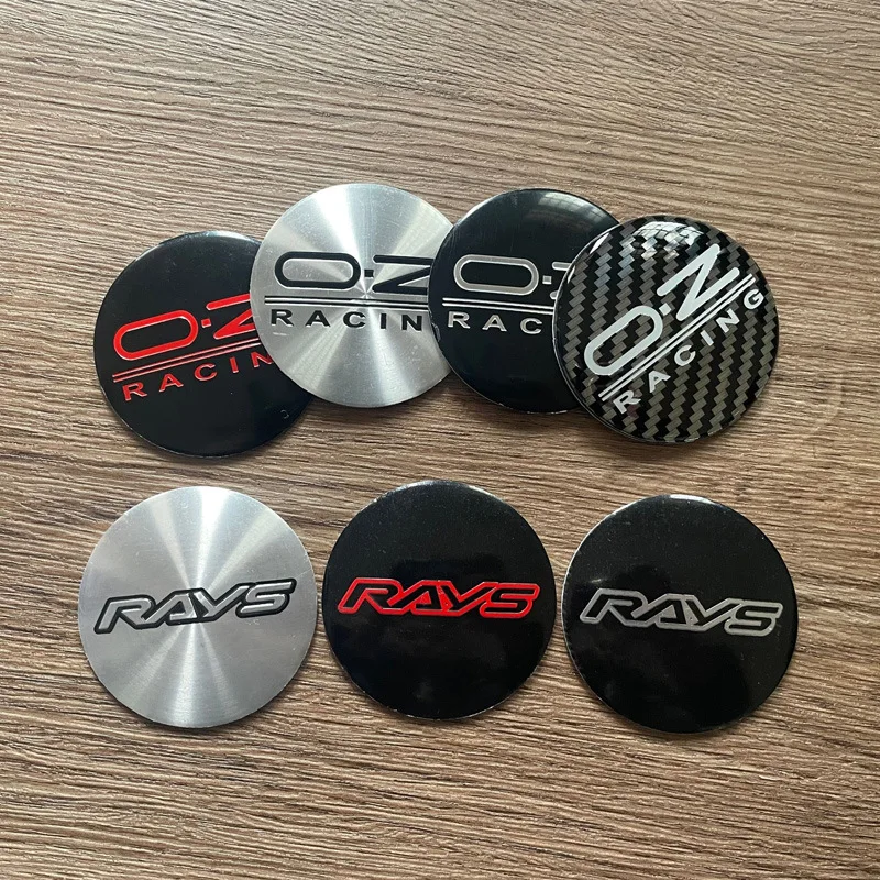 62MM RAYS OZ Racing Wheel Cap Hub Sticker Rims Cover Emblem Badge Car