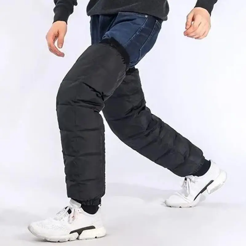 

Зимние велосипедные гетры, мотоциклетные гетры на молнии, водонепроницаемые зимние теплые коленные фиксаторы для мотоциклистов, защита для ног