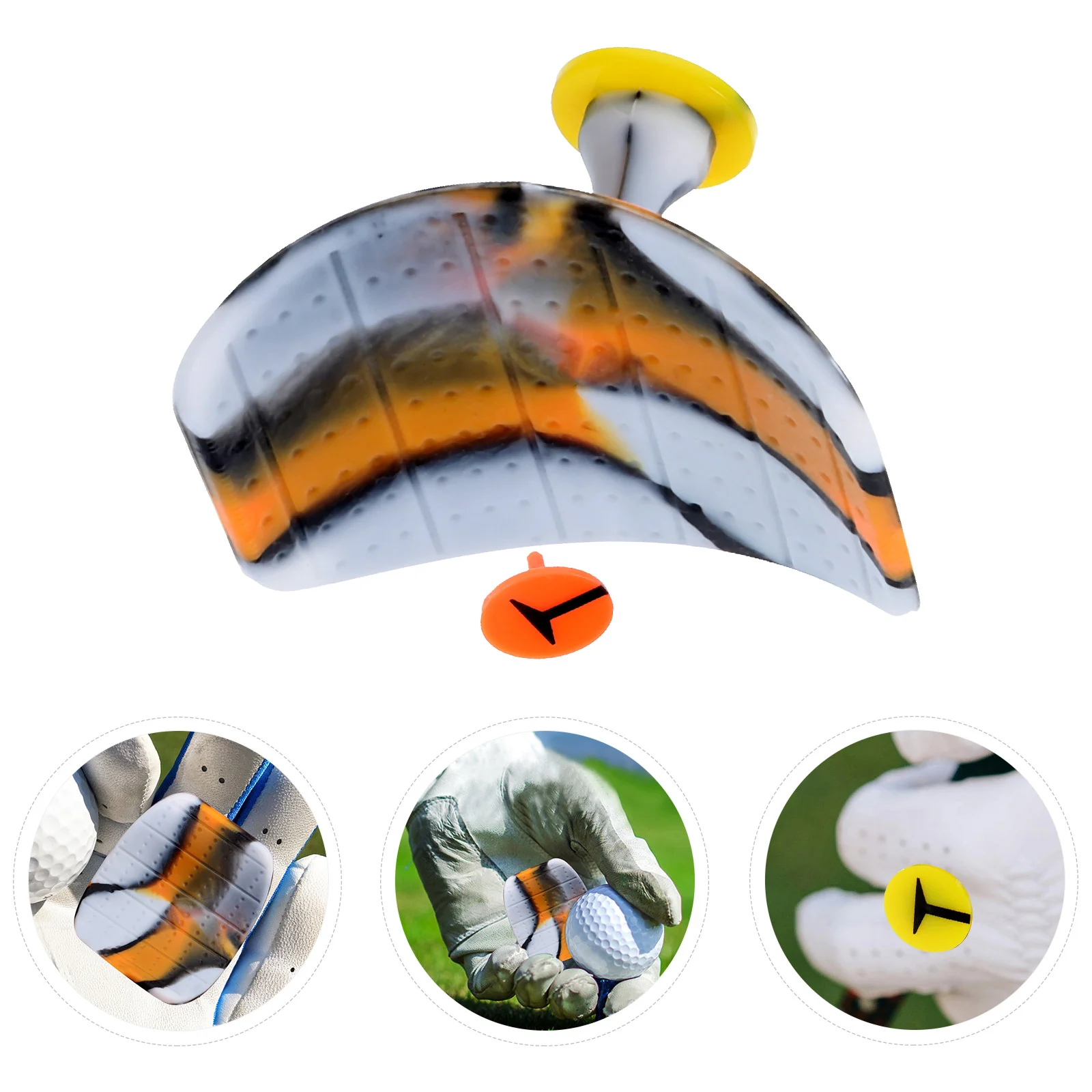 

Рукоятка для гольфа, рукоятка для гольфа, Нескользящая силиконовая рукоятка, помощь в тренировках, удобный в использовании тренировочный Тренажер для гольфа