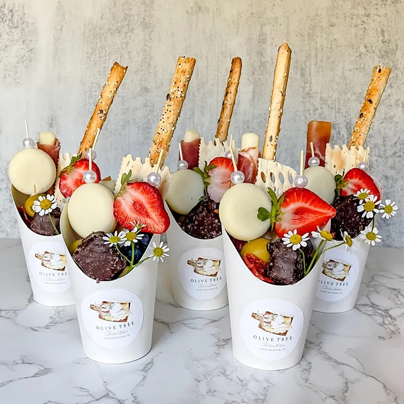 20/50pcs Kraft Paper French Fries Cups, Disposable Candy, Snack, Dessert Holders, Food ... - SKU PFFC1210 - UGI Packaging