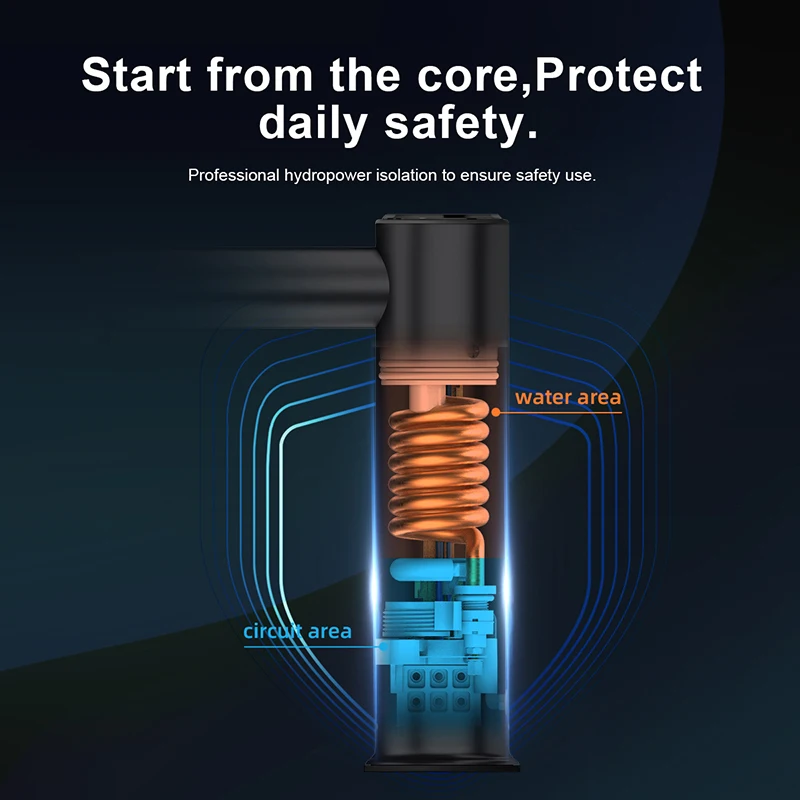 Briwellna الحمام صنبور كهربائي الفولاذ المقاوم للص...