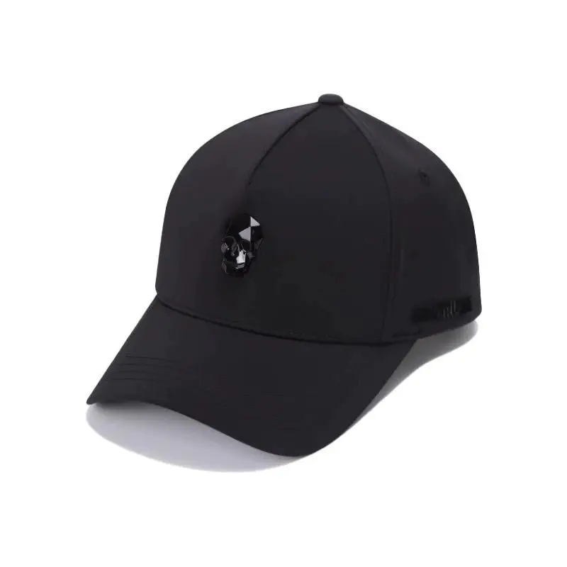 AMAZINGCRE Summer New Men's Cap Solid Color Versatile Simple Outdoor Sunshade Baseball Cap