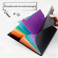 A4 Multi-layer 7-grid Folder,Color Classification File Bag,Student Paper Storage,Office Data Compilation Book,Thickened PP 2
