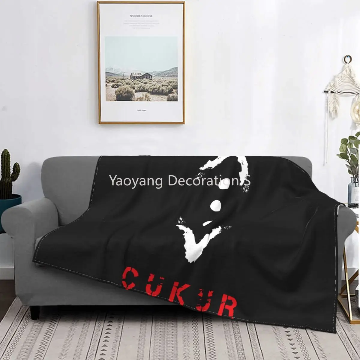 

The Pit (Cukur) Blanket Shaggy Thicken On The Sofa Faux Fur Mink Home Decotation