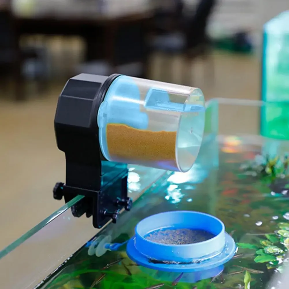 View of Automatic-fish-tank-feeder-intelligent-timing-automatic-feeder-aquarium ...
