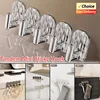 5PCS Multi row mini hook necklace storage rack jewelry display rack hanging necklace rack hanging necklace wall hanging 1