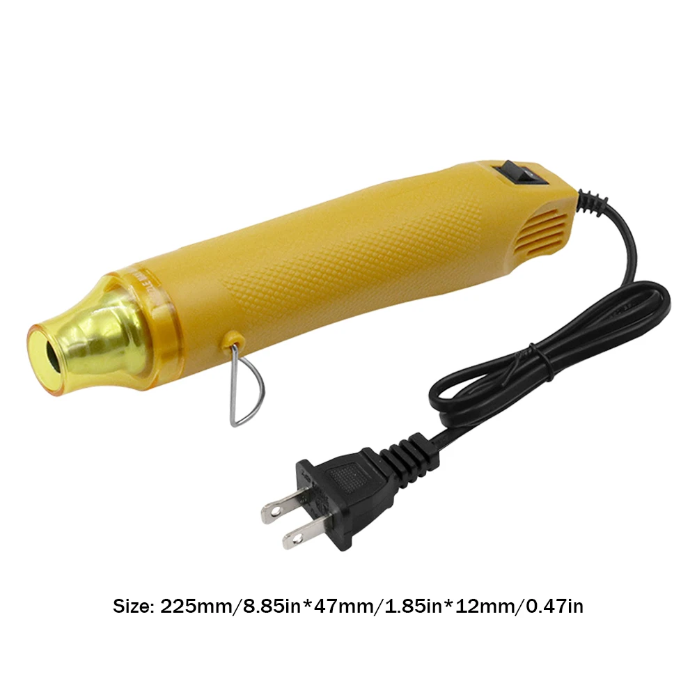 Electric Mini Handheld Heat Gun US Plug 300W Portable Heat Gun 110V Tiny Hot Air Kit for DIY Craft Embossing Shrink Wrapping