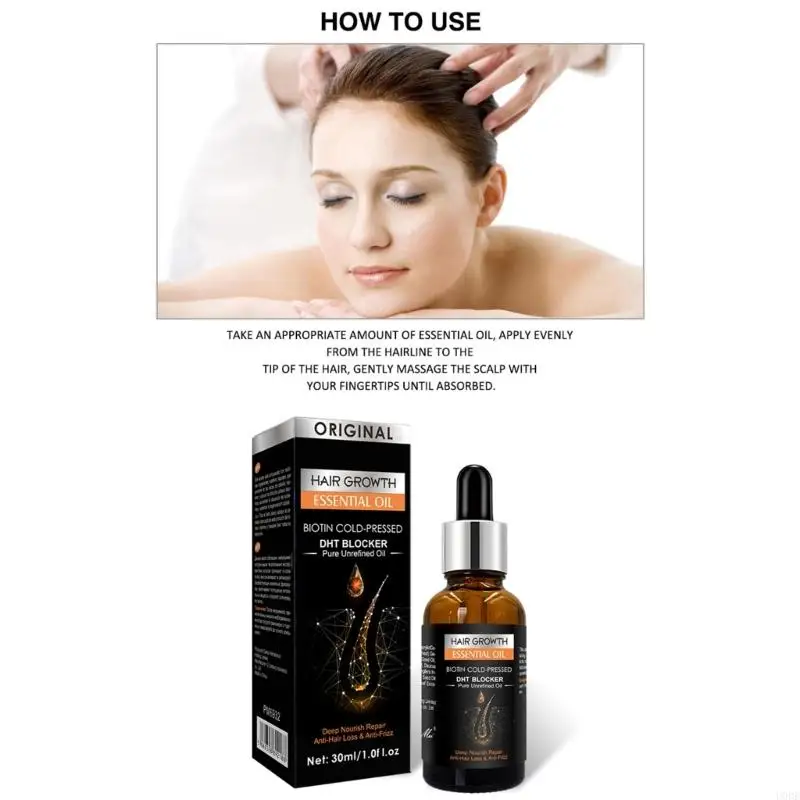 U0DE Anti-Thinning Hair Growth Serum Shampoo for Men Women Stop Hair Loss