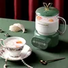 220V Healthy Automatic Ceramic/Glass Electric Stew Cup Slow Cooker Heater Insulation Cup Teapot Insulation 360W 3
