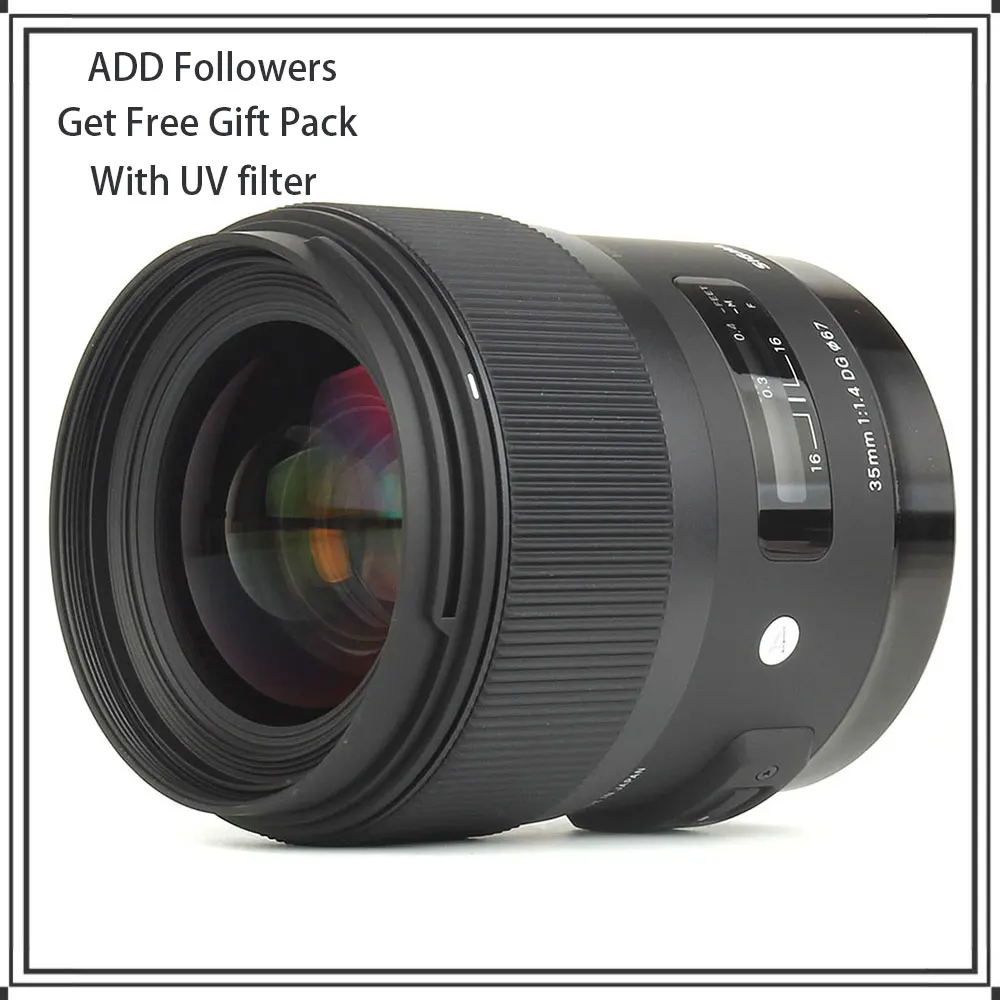 Sigma 35Mm F1.4 Dg Hsm Art Lens Full Frame 35Mm F1.4 Prime Lens Per Montaggio Canon O Montaggio Nikon O Supporto Sony E