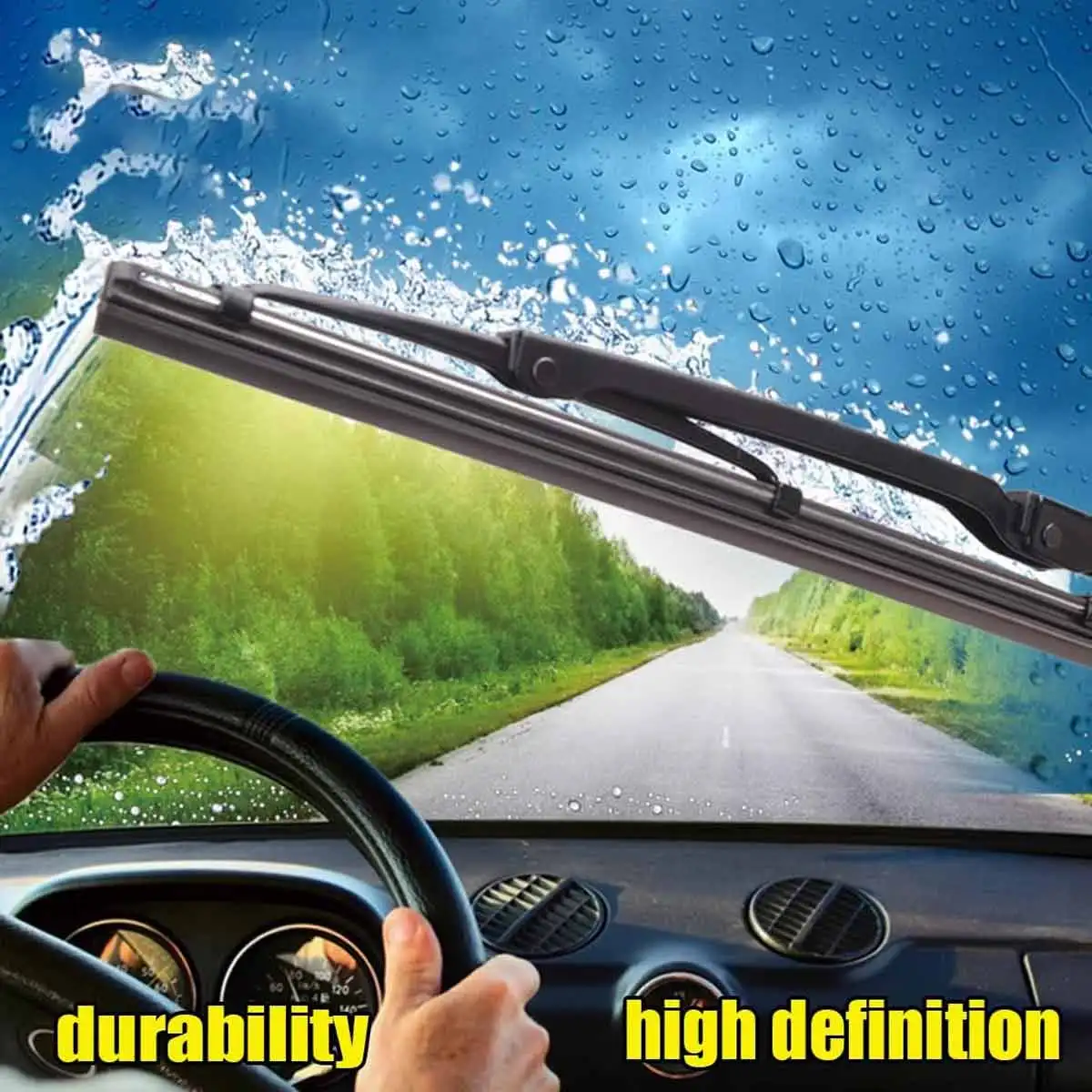 YONGRUN 9mm Universal Automotive Iron Frame Wiper - Professional Quality