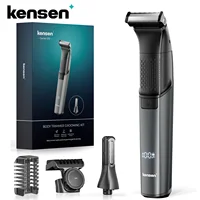 KENSEN S15 Electric Tirmmer for Men Dual-sided Blade IPX6 Waterproof Body Hair Razor Beard Trimmer 2 in 1 T Trimmers for Barber 1