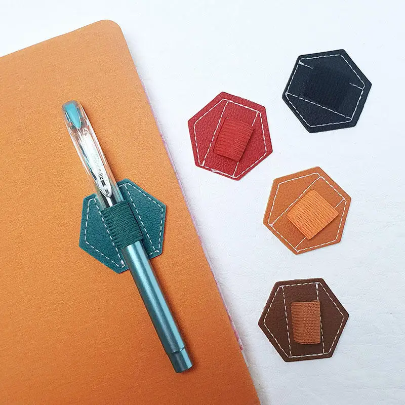 Tablet Pencil Sticker Pen Sleeve Protective Cover Clip Pen Business Adhesive Pen Holder Steel Pen Fixing Strap Notebook