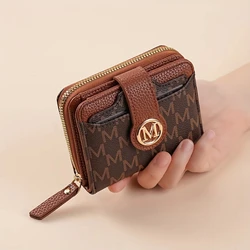 Vintage - Inspired Women's Wallet with Ample Card Slots and Cash Pocket - Stylish Minimalist Mini Purse (Brown)