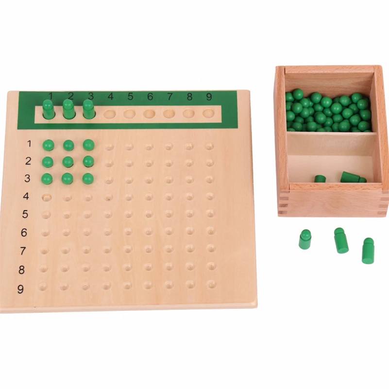 Fa- montessori Hozzávalók Mennyiségtán Nevelési toys Szorzás Osztás Korán kifejlett Gyermekkor Matematikai Gyermek- gyöngyök Pást D44Y