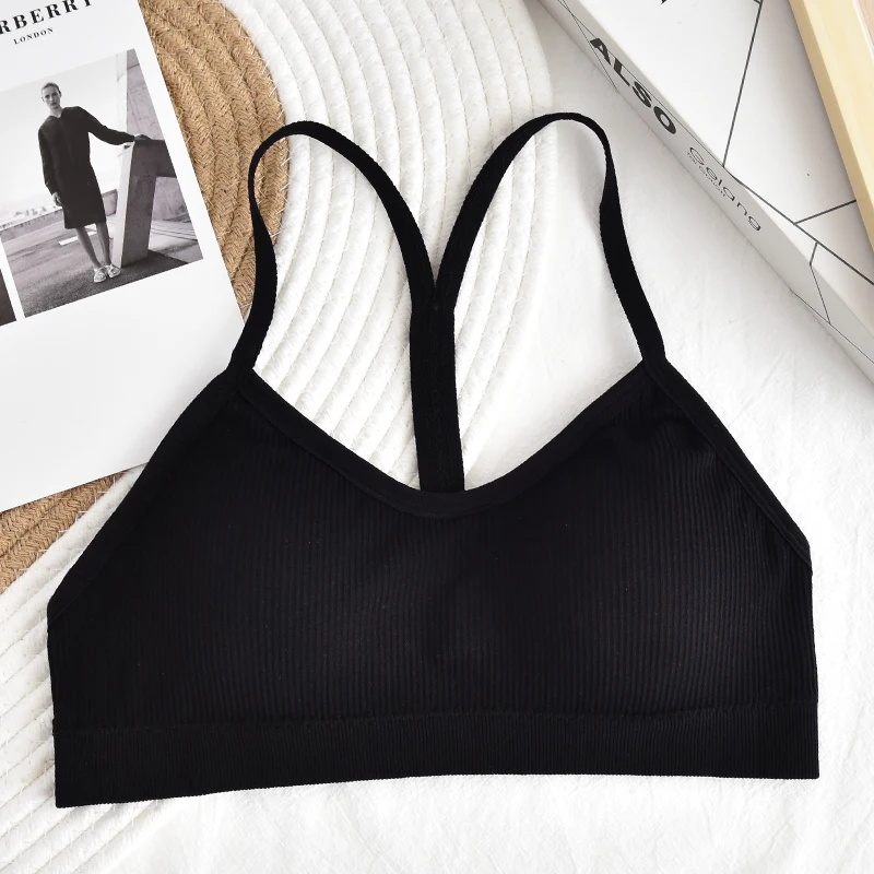 Push Up Bras For Women Seamless Underwear Sexy Lingerie U-Shape Low Back  Cotton Bra Top Bralette Female Brassiere Removable Pads