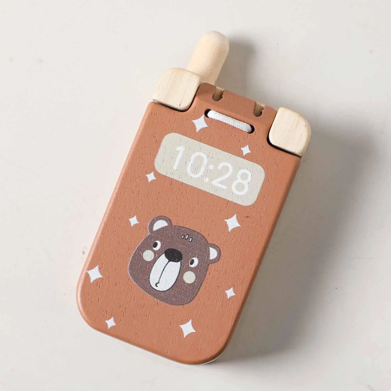 Wooden Baby Cell Phone Toy Gift Birthday Sensory Toy Flip Pretend Play Phone Educational for Preschool Children Party Boys Girls Wooden Baby Cell Phone Toy Gift Birthday Sensory Toy Flip Pretend Play Phone Educational for Preschool Children Party Boys Girls