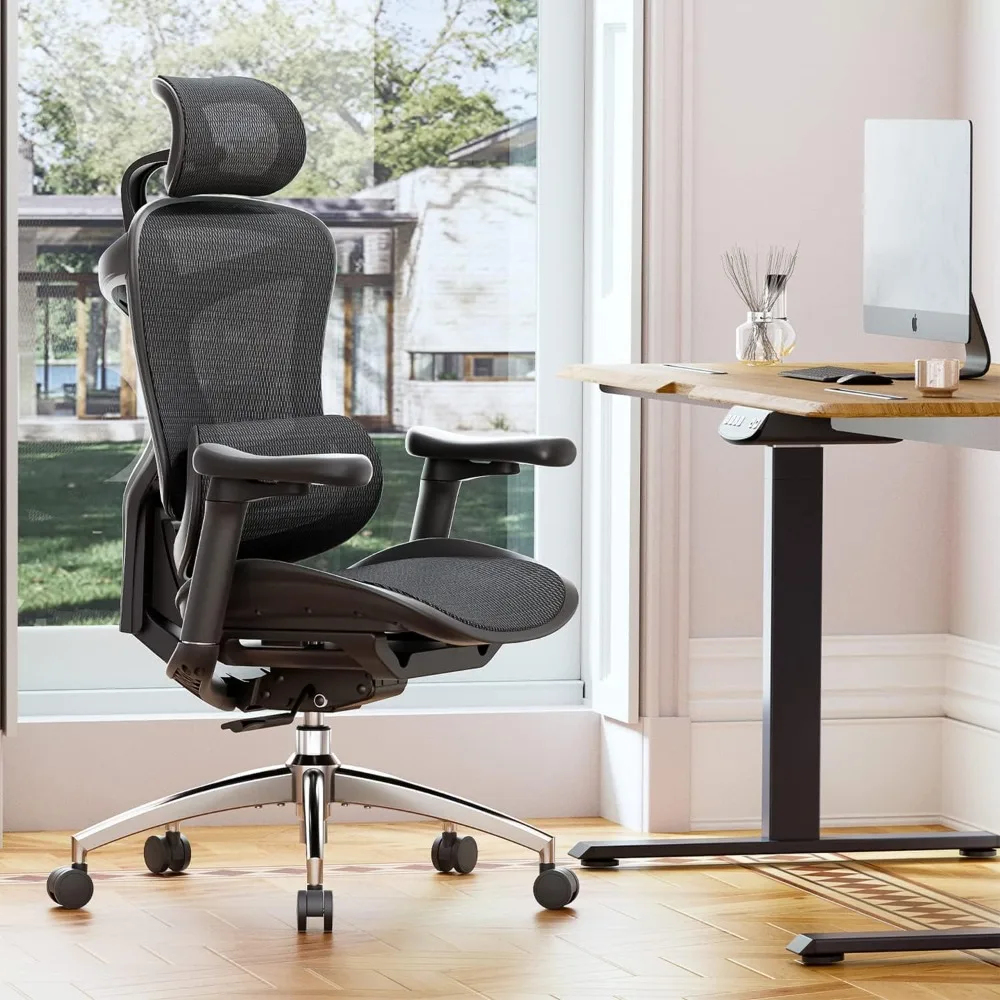 Doro C300 Ergonomic Office Chair with Ultra Soft 3D Armrests, Dynamic Lumbar Support for Home Office Chair