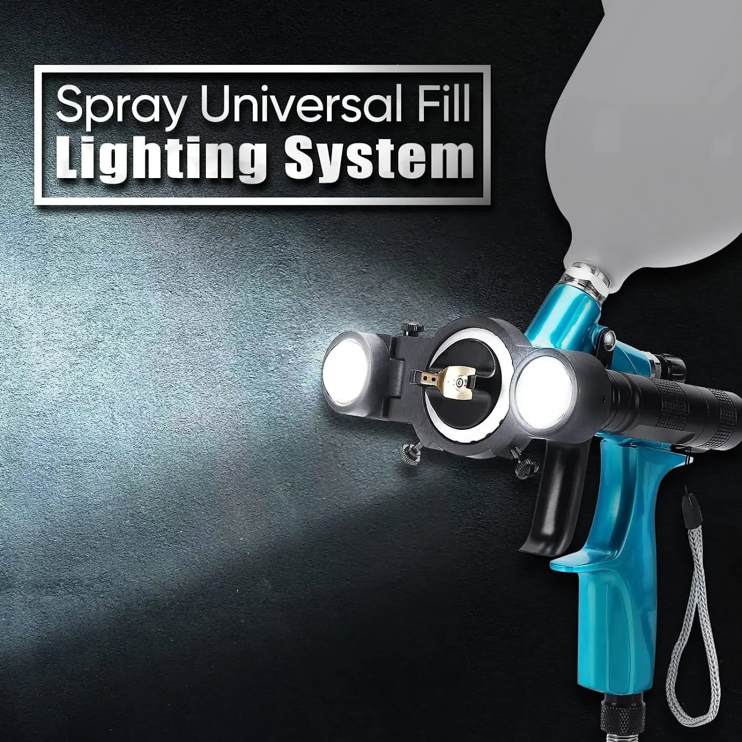 Paint Spary Gun Light USB Rechargerable Automotive Paint Gun LED Light with  4 Mode 45° Adjustables Body Paint Sprayer Attachment - AliExpress