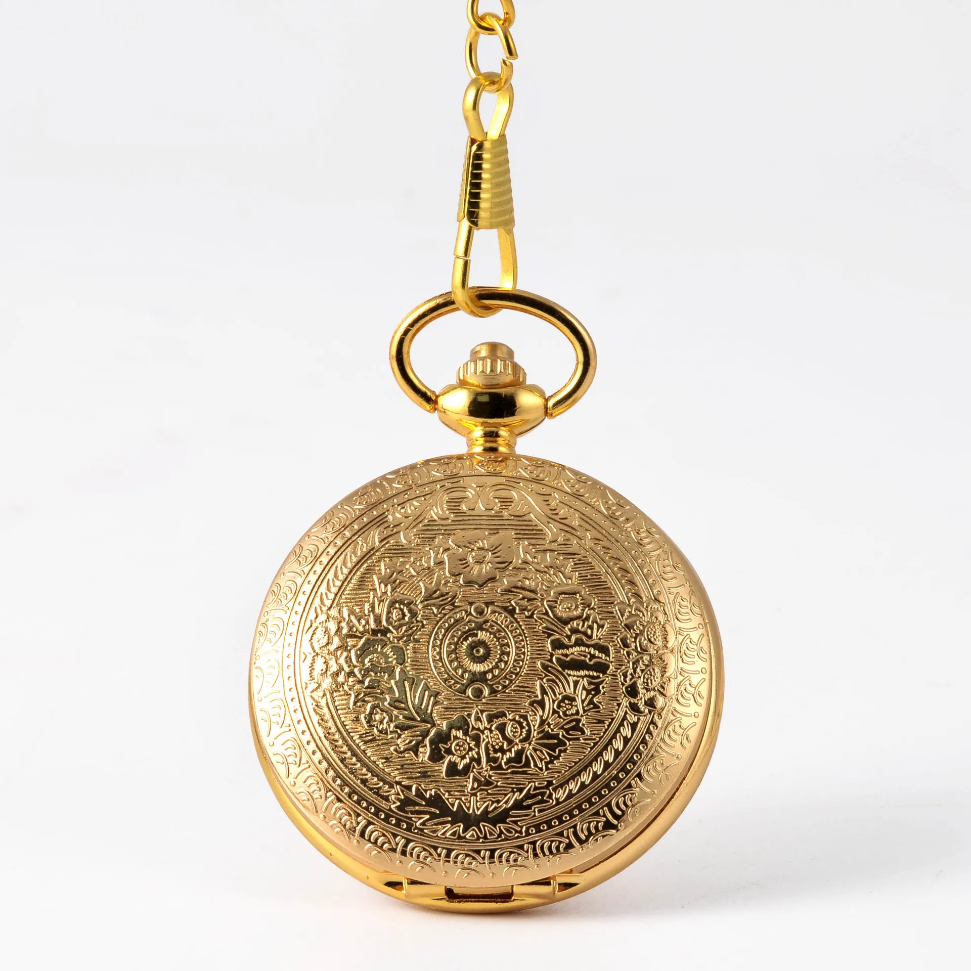 

Vintage Gold Quartz Pocket Watch Men Women Chain Watches Dropshipping