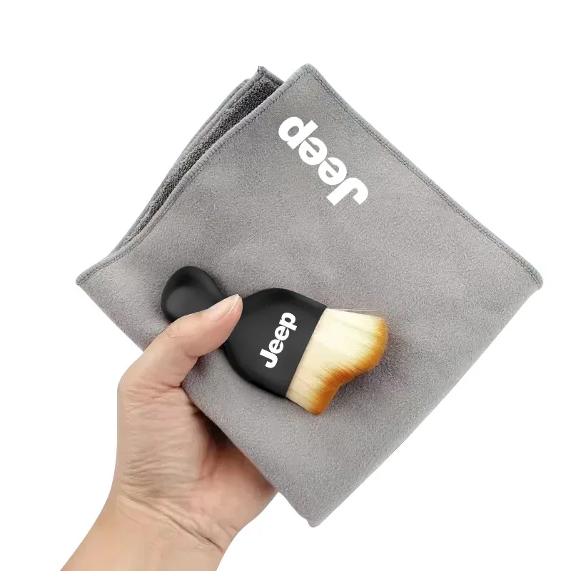 Suede leather car washing cleaning tool air conditioner air outlet cleaning soft brush for Jeep Wrangler Liberty Grand Cherokee car cleaning brush