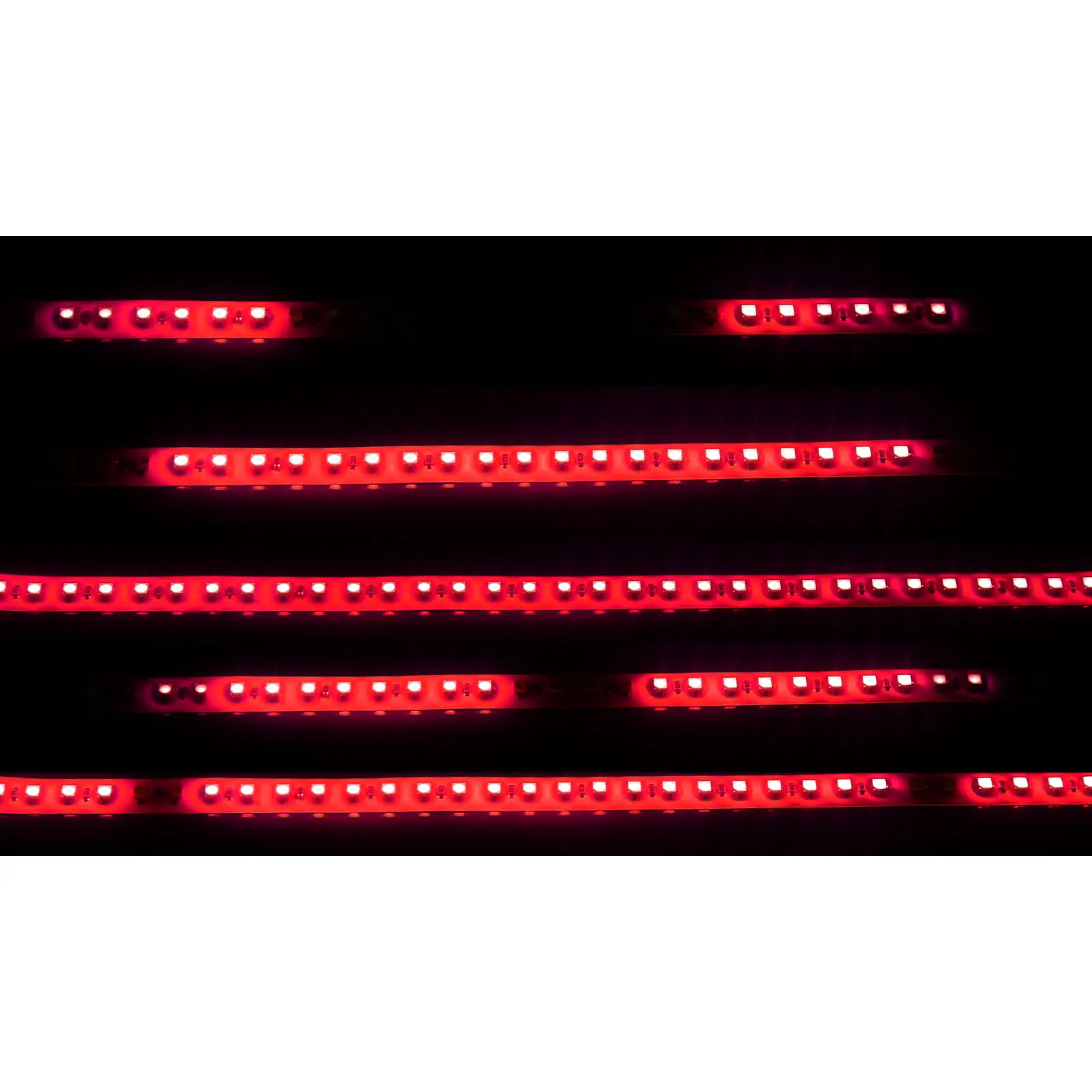 1x 빨간색 유연한 스트립 빛 30CM 1FT 12' 나이트 라이더 플래시 스트로브 스캐너 방수 32 1210 SMD LED M009-R