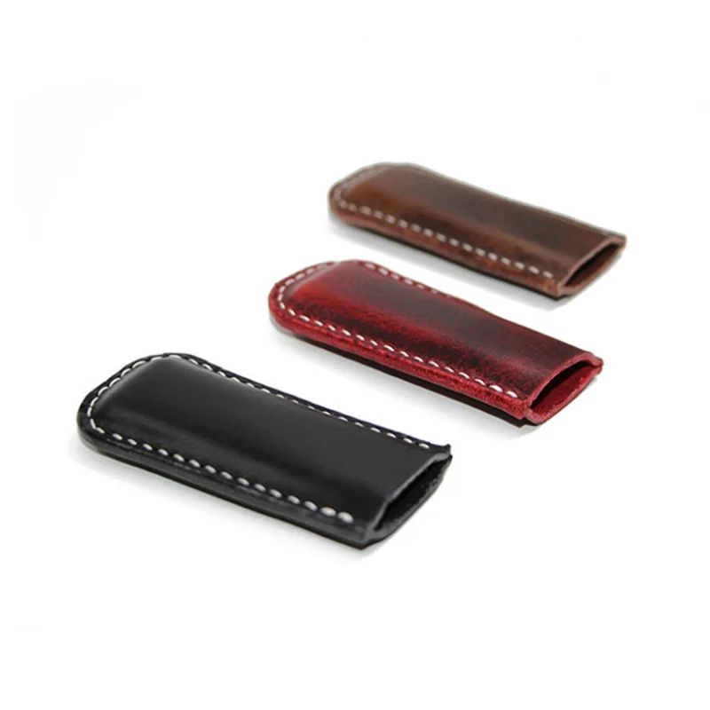 Vintage Handmade Genuine Cowhide Leather Lighter Case Cover