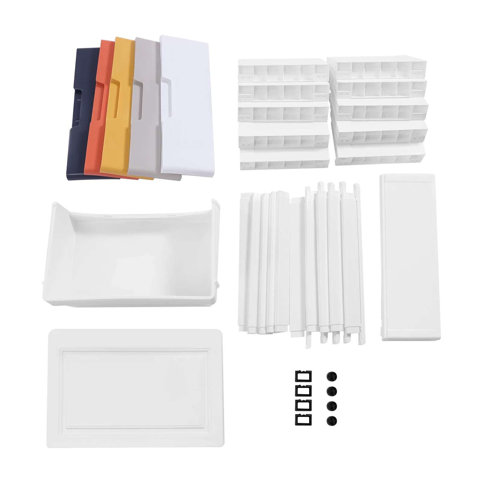 5 Drawers Storage Cabinet with Wheels Plastic Drawers Dresser Closet Drawers Tall Dresser Organizer for Clothes 17.1*11.4*31.5in