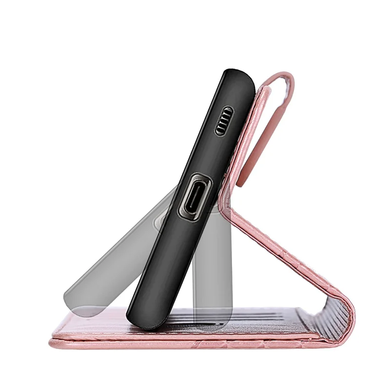 Leather Flip Wallet Phone Case with Magnetic Closure - Magic 6 Series